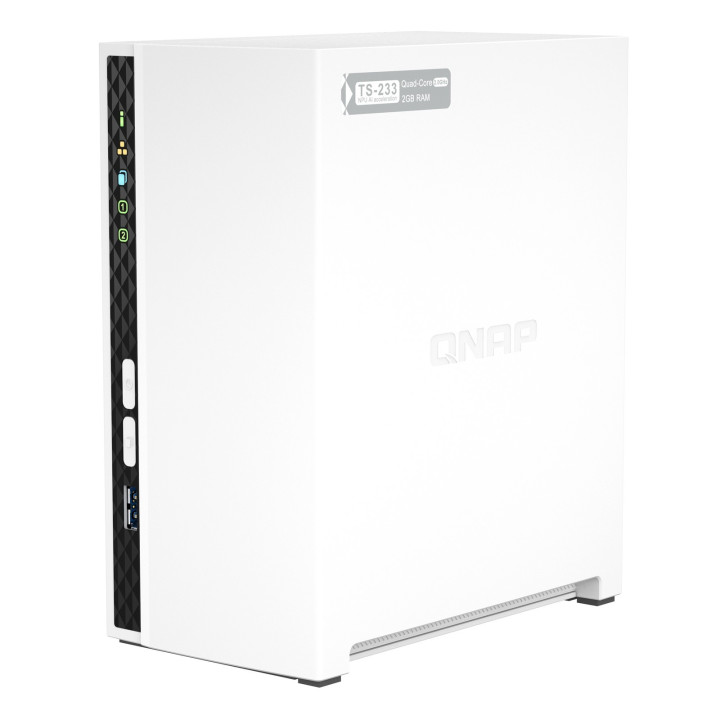 Unidad NAS Qnap 2 HDD 3.5-2.5 TS-233 | InfoChen Canarias