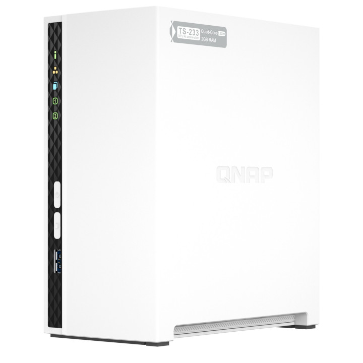Unidad NAS Qnap 2 HDD 3.5-2.5 TS-233 | InfoChen Canarias