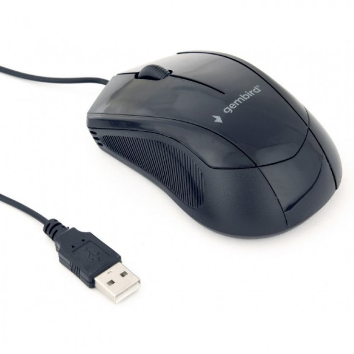 Raton Gembird USB 1000DPI Black | InfoChen Canarias