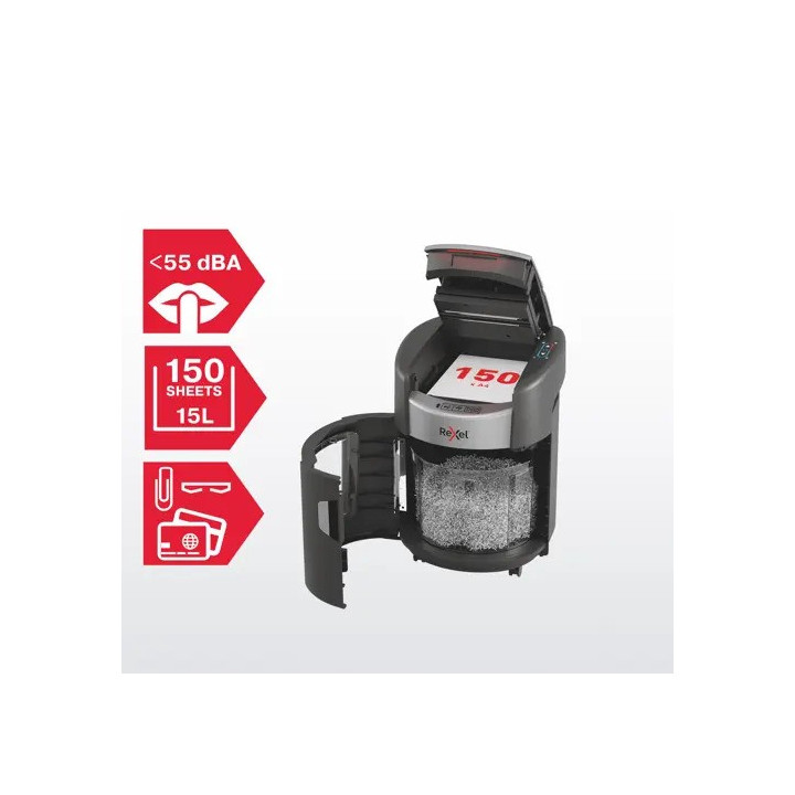 Destructora Rexel Shredmax Autofeed+ 150X Corte Particulas |