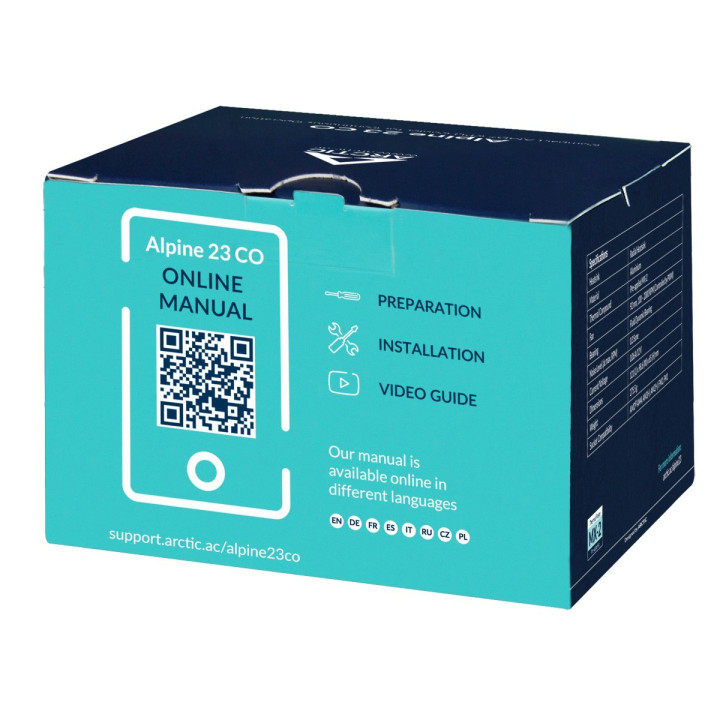 Ventilador + Disipador CPU Artic Alpine 23 Co 90MM AM4/AM5 |