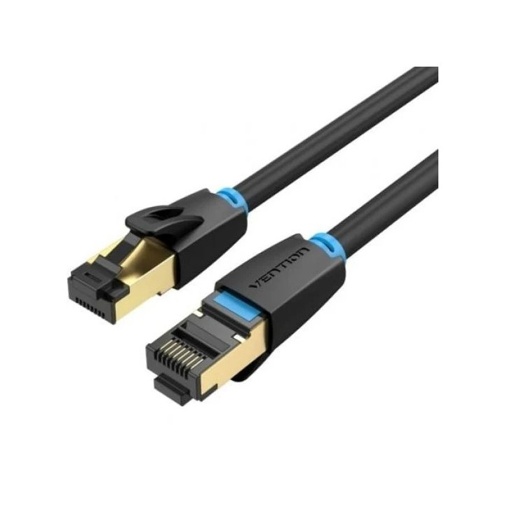 Cable De Red CAT.8 S/ftp 10M Vention Black | InfoChen Canarias