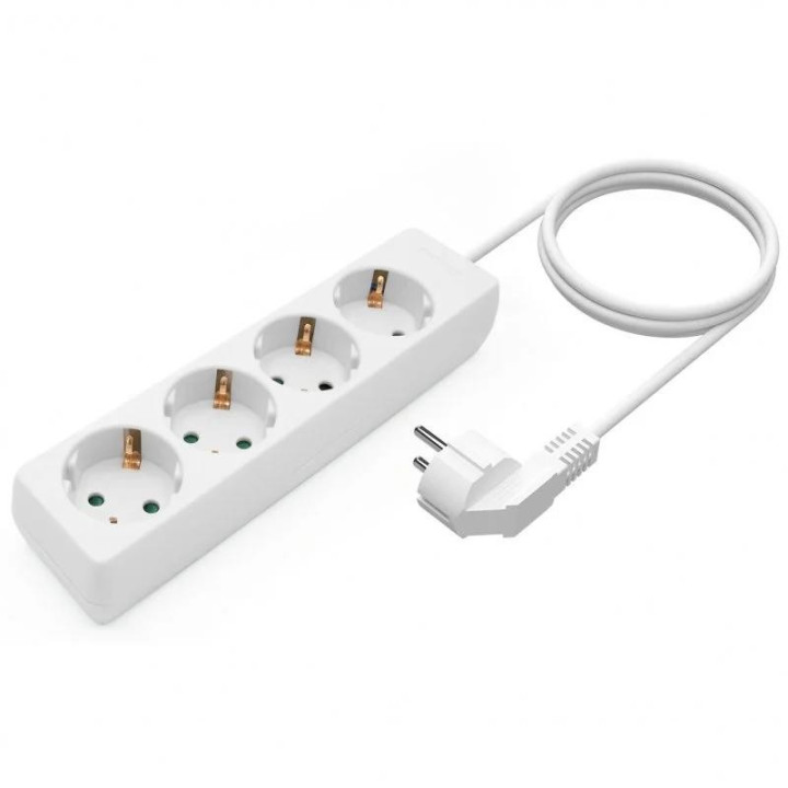 Regleta Aisens 4 Schukos Proteccion 1,4M White | InfoChen