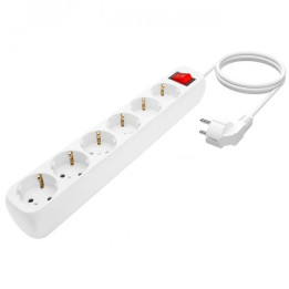 Regleta Aisens 6 Schukos Proteccion Interruptor 1,4M White |