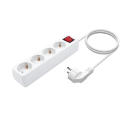Regleta Aisens 4 Schukos Proteccion Interruptor 1,4M White |