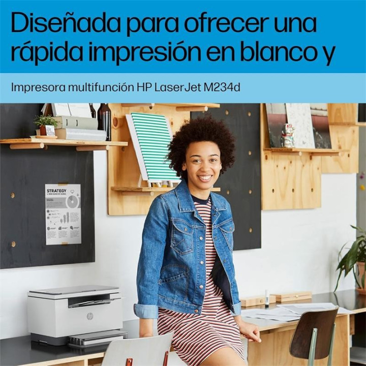 Impresora Mfp HP Laser Monocromo Laserjet M234D Duplex White |