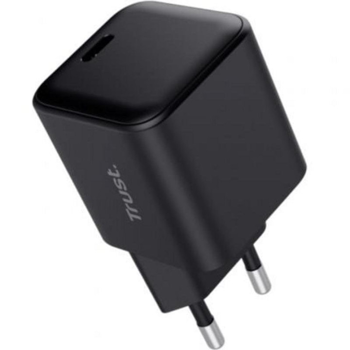 Cargador Gan Trust Maxo USB-C 65W + Cable USB-C 2M Black |