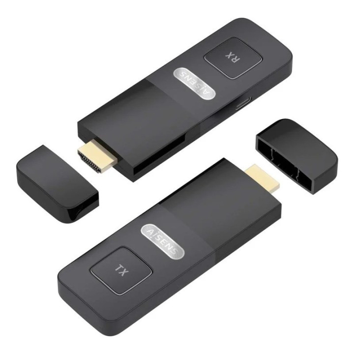 Adaptador Aisens HDMI A HDMI Wireless 1080P 30M Black | InfoChen
