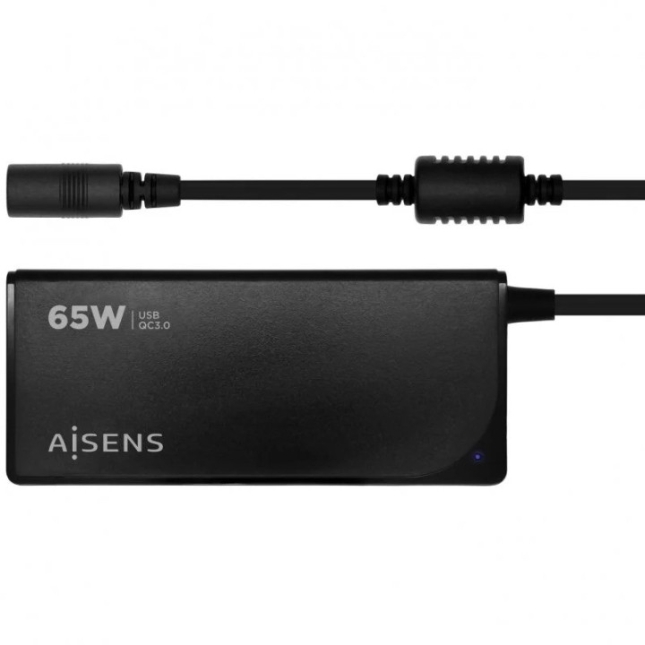 Cargador Portátil Aisens 65W Automatico + 9 Conectores + USB-A |
