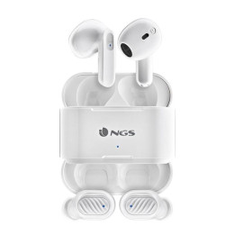 Auriculares Ngs Artica Duo Earphones Bluetooth Wireless White ((