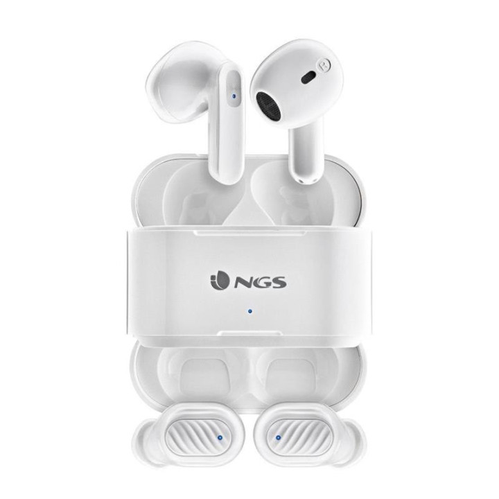 Auriculares Ngs Artica Duo Earphones Bluetooth Wireless White ((