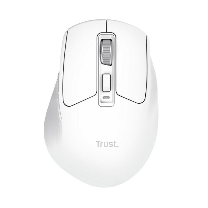 Raton Trust Niven Wireless Recargable USB-C White | InfoChen