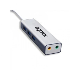 Tarjeta De Sonido USB Approx 5.1 + Hub USB 3.0 | InfoChen