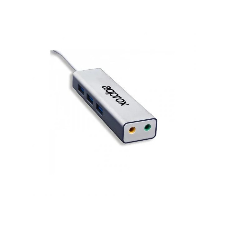 Tarjeta De Sonido USB Approx 5.1 + Hub USB 3.0 | InfoChen