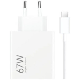 Cargador De Pared Xiaomi Hypercharge Combo 67W USB-A + Cable