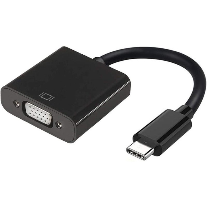 Cable Conversor Aisens USB-C M A VGA-H Black | InfoChen Canarias