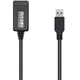 Cable USB 3.0 Alargador Am/ah 5M Aisens Black | InfoChen Canarias