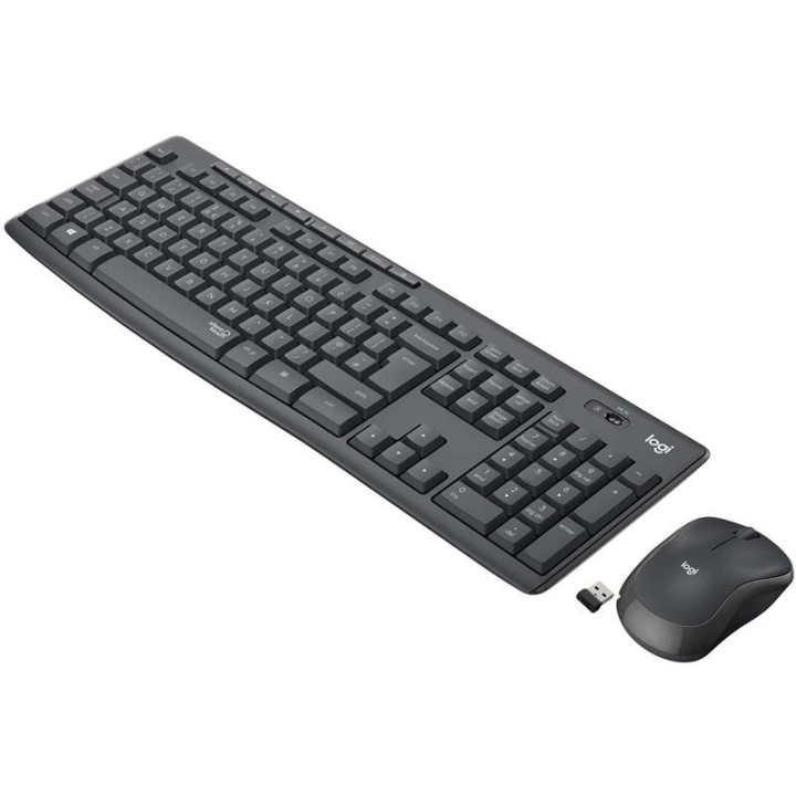 Teclado + Raton Logitech MK295 Wireless Silent Grafito | InfoChen