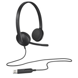 Auriculares+ Microfono Logitech H340 USB Black | InfoChen