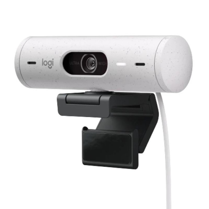 Webcam Logitech Brio 500 Fhd USB-C White | InfoChen Canarias