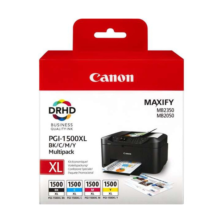 Tinta Canon PGI1500XL Pack 4 Colores | InfoChen Canarias