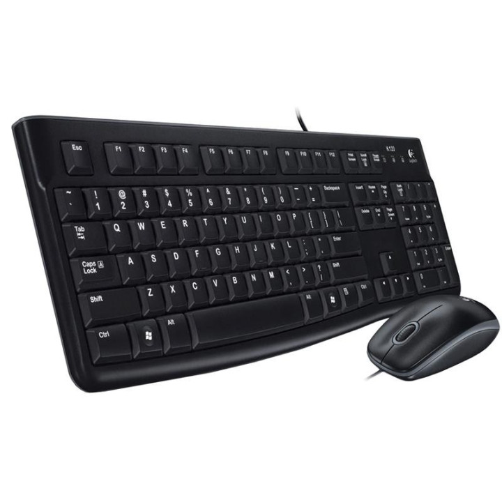 Teclado + Raton Logitech MK120 USB Black | InfoChen Canarias