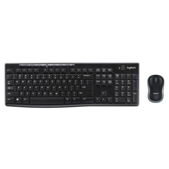 Teclado + Raton Logitech MK270 Wireless Black | InfoChen Canarias