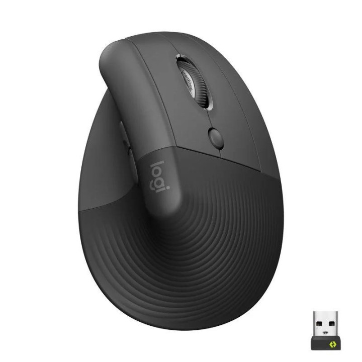 Raton Logitech Lift Vertical Wireless Ergonomic 4000DPI 6 Botones