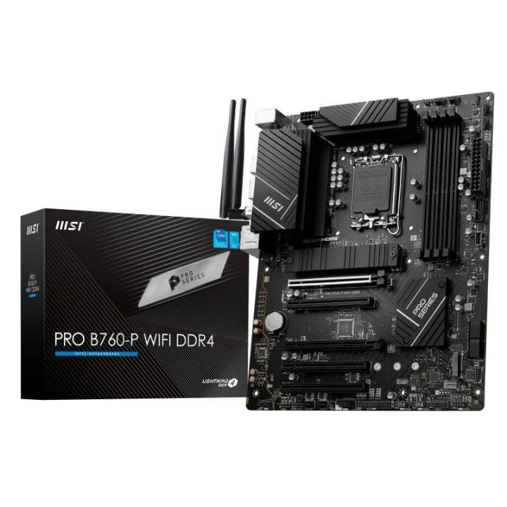 Placa Base Msi Pro B760-P WIFI Atx DDR4 HDMI + DP | InfoChen