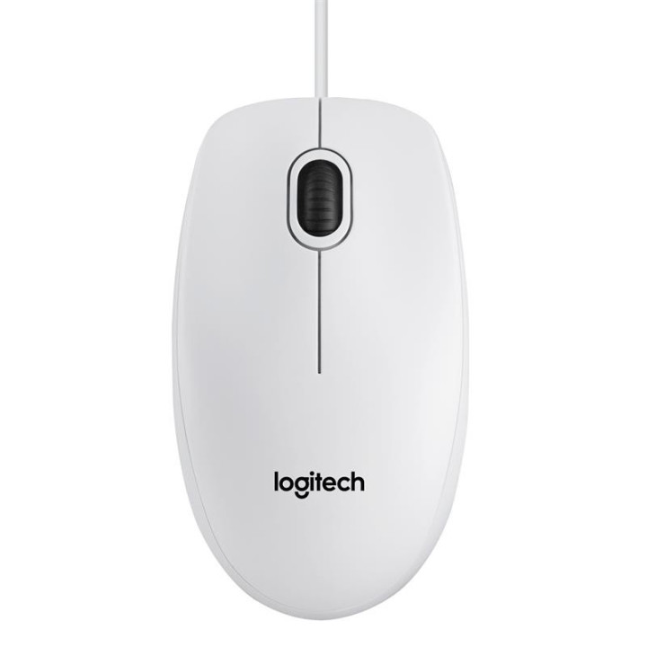 Raton Logitech B100 USB White | InfoChen Canarias