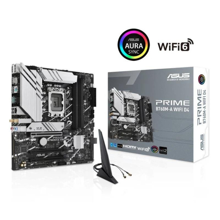 Placa Base Asus B760M-A WIFI D4 M-Atx DDR4 HDMI + DP | InfoChen