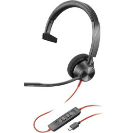 Auricular + Microfono Poly Blackwire 3310 Monoaural USB-C