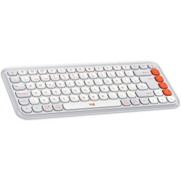 Teclado Logitech Pop Icon Keys Wireless Rose/white | InfoChen