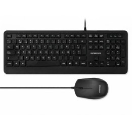 Teclado + Raton Enterprise Pro KM102 Isle USB Black | InfoChen