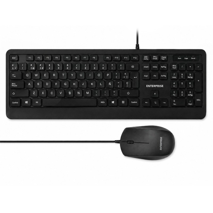 Teclado + Raton Enterprise Pro KM102 Isle USB Black | InfoChen