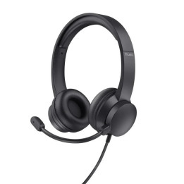 Auriculares + Microfono Trust HS-201 Headset USB Black | InfoChen