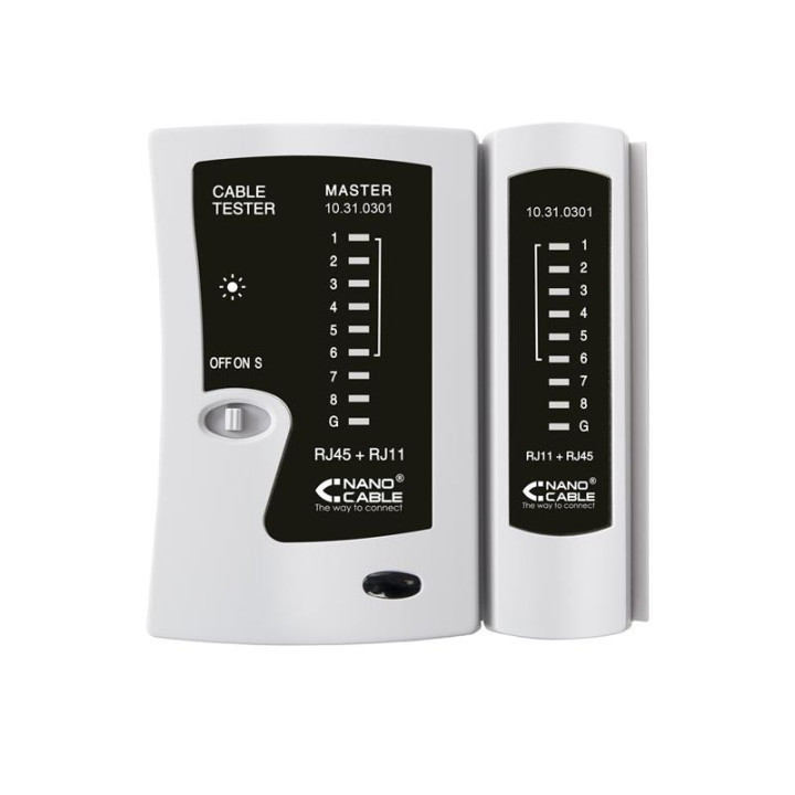 Comprobador Cables Nanocable Multi RJ11/RJ12/RJ45 | InfoChen