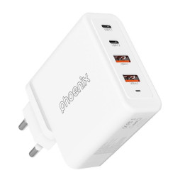 Cargador Phoenix 100W Smartphone/portatil/tablet 2X USB-A + 2X