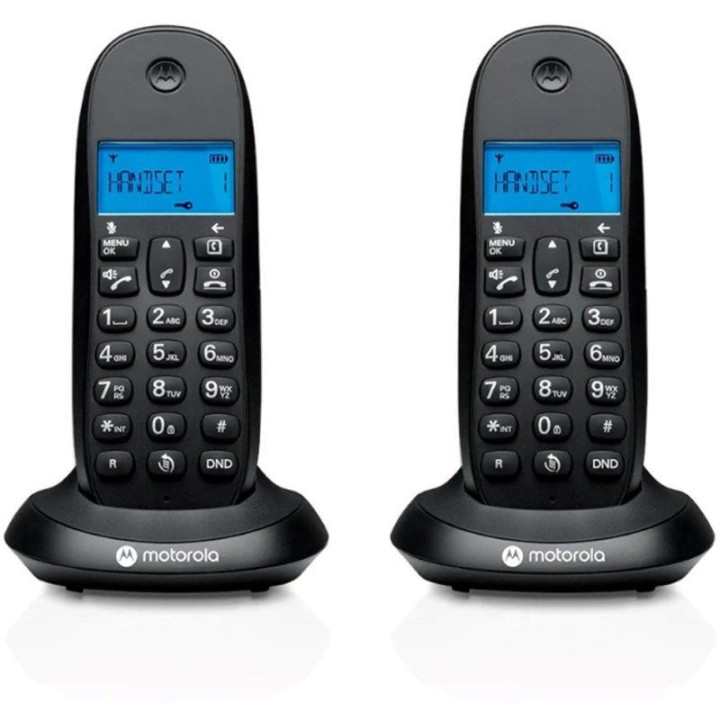 Teléfono Motorola C1002 Cb+ Dect Wireless Black (( 2UD )) |