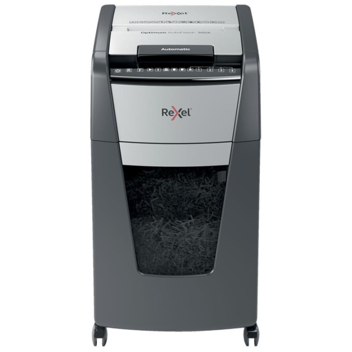 Destructora Rexel Optimum Autofeed+ 300X Automatica Particulas |