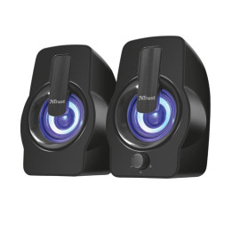 Altavoces Trust Gemi RGB 2.0 Black | InfoChen Canarias