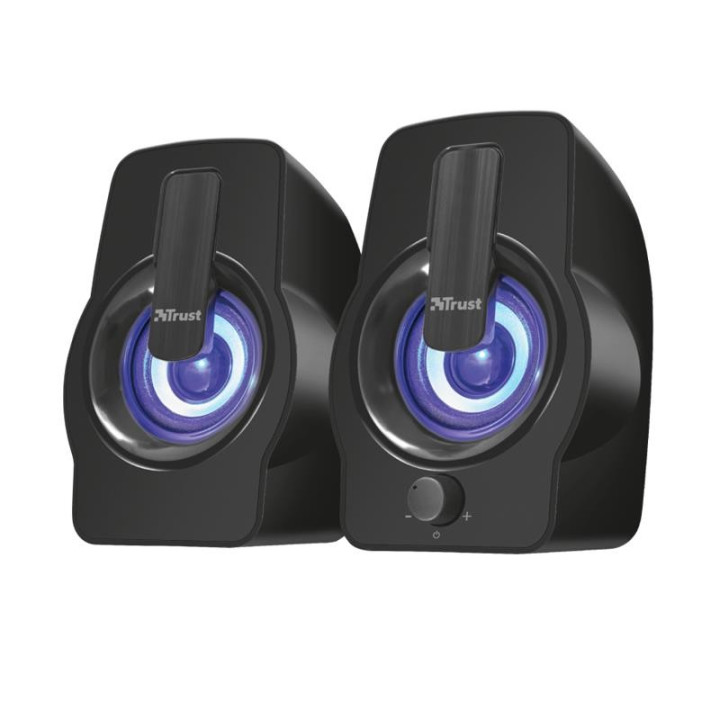 Altavoces Trust Gemi RGB 2.0 Black | InfoChen Canarias