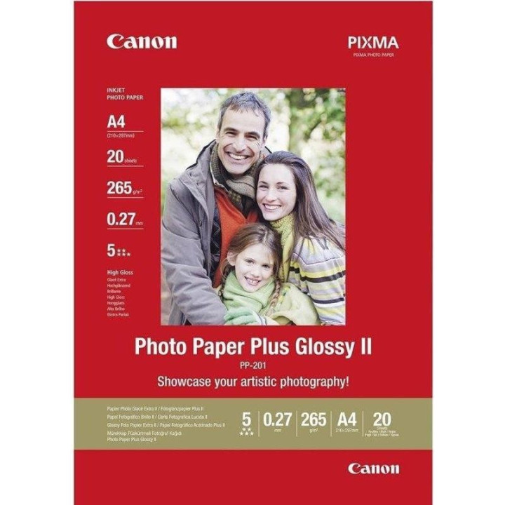 Papel Fotografico Canon PP-201 5X5 40HOJAS + Marco Fotos 13X13CM