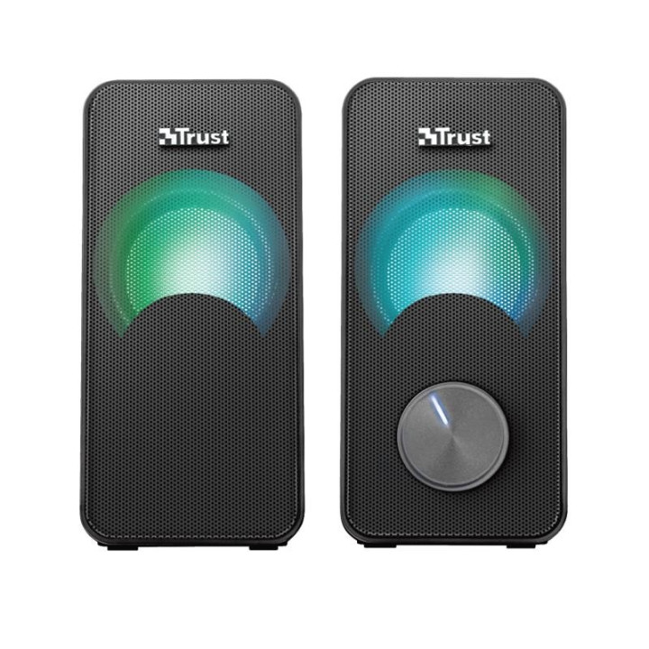 Altavoces Trust Arys RGB 2.0 Black | InfoChen Canarias