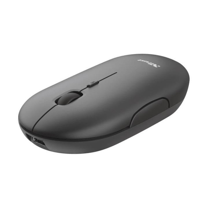 Raton Trust Puck Recargable Wireless Bluetooh Black | InfoChen