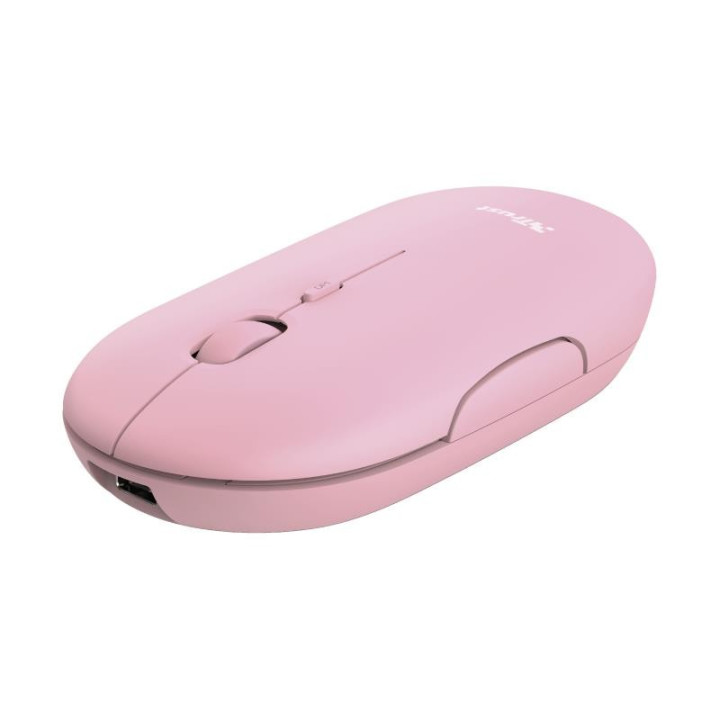 Raton Trust Puck Recargable Wireless Bluetooh Pink | InfoChen