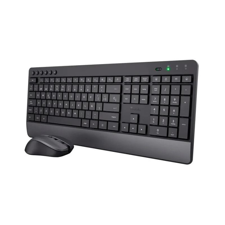 Teclado + Raton Trust Trezo Wireless Black Eco | InfoChen
