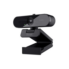 Webcam Trust TW-200 Full HD 1080P USB Black | InfoChen Canarias