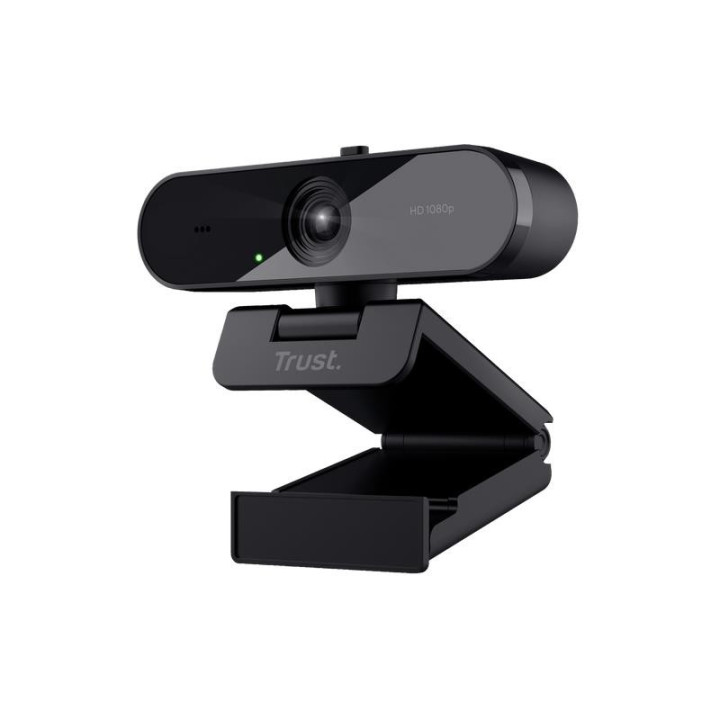Webcam Trust TW-200 Full HD 1080P USB Black | InfoChen Canarias