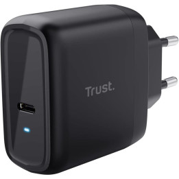 Cargador Trust Maxo USB-C 65W 2M Black | InfoChen Canarias